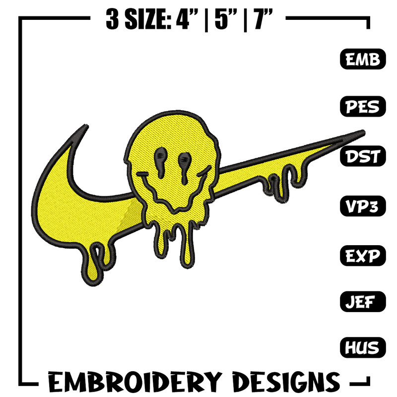 Emoji smile nike embroidery design, Emoji embroidery, nike design, embroidery file, logo shirt, Digital download.jpg