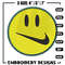 Emoji smile swoosh embroidery design, Emoji embroidery, logo design, embroidery file, logo shirt, Digital download.jpg