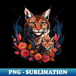 American Bobcat Mothers Day - Creative Sublimation PNG Download - Perfect for Personalization