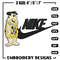 Fred Flintstone Nike Embroidery design, Fred Flintstone Embroidery, Nike design, Embroidery file, Instant download..jpg