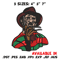 Freddy Krueger Embroidery design, Freddy horror Embroidery, horror design, Embroidery File, Digital download..jpg