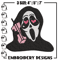 Ghost Face Call Me Embroidery design, Ghost Face Embroidery, Embroidery File, Horror design, Digital download..jpg