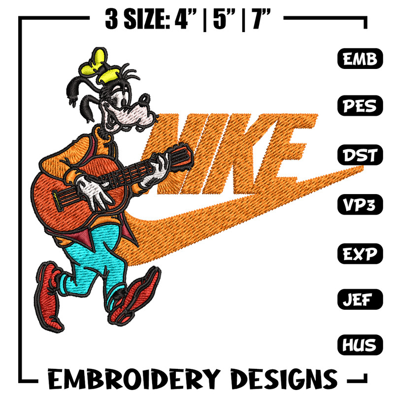 Goofy Nike Embroidery design, Disney Cartoon Embroidery, Nike design, Embroidery file, logo shirt, Instant download..jpg