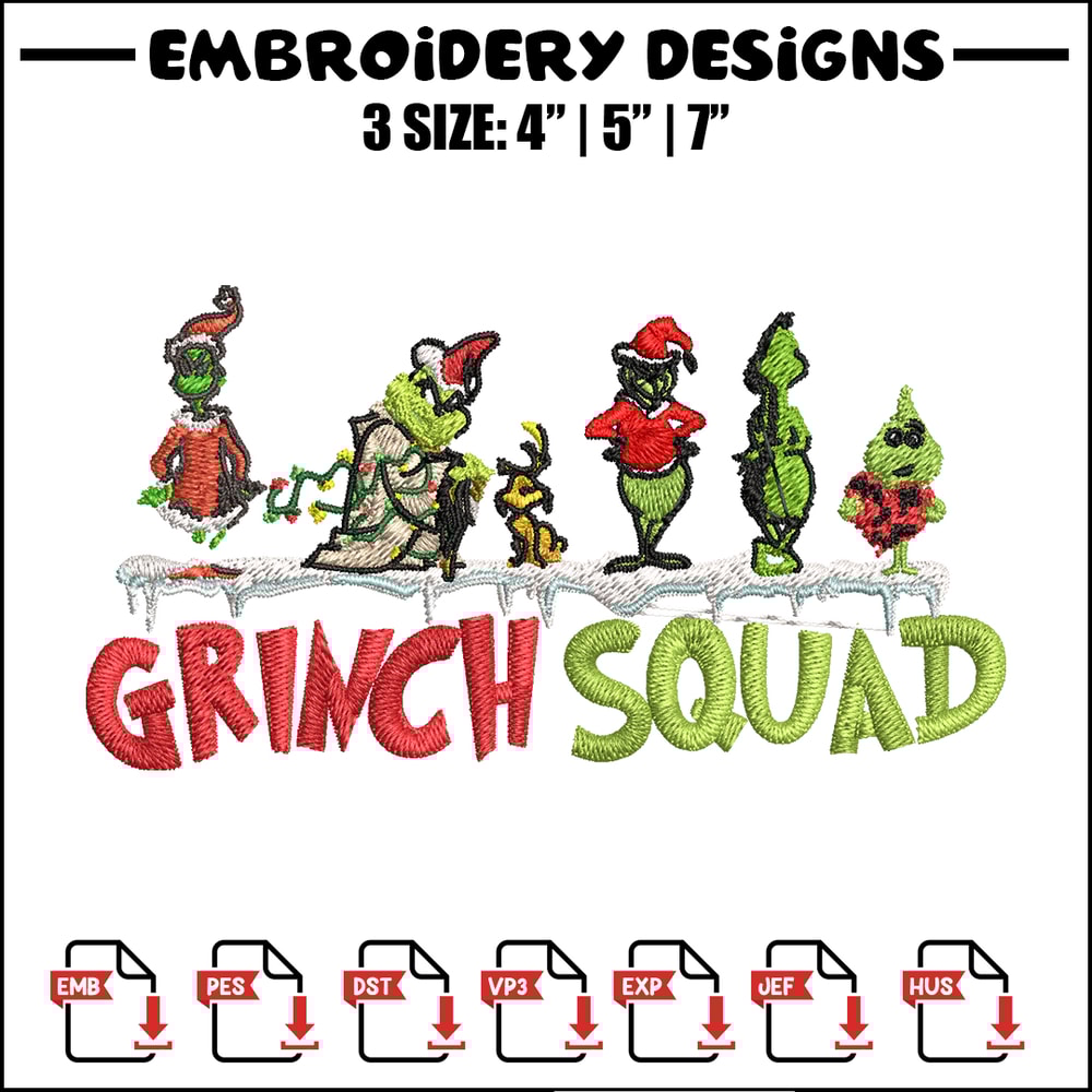Grinch squad christmas Embroidery design, Grinch Christmas Embroidery, Grinch design, Embroidery File, Digital download..jpg