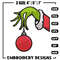 Grinch Hand Stock Illustrations Embroidery design, Grinch Embroidery, Embroidery File, Grinch design, Instant download..jpg