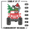 Grinch Jeep Christmas Embroidery design, Grinch Christmas Embroidery, logo design, Embroidery File, Digital download..jpg