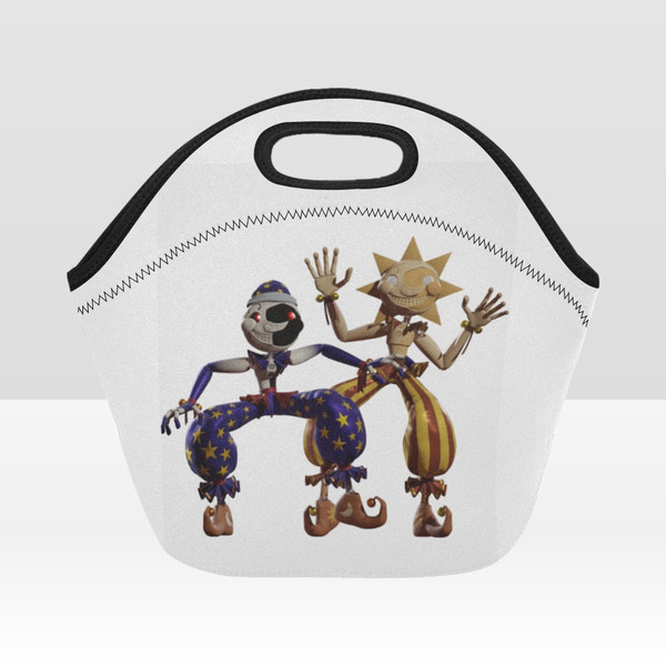 Sun and moon fnaf Neoprene Lunch Bag, Lunch Box.png