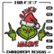 Grinch Middle Finger Embroidery design, Grinch christmas Embroidery, Embroidery File, Grinch design, Instant download..jpg