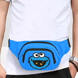 cookie monster fanny pack, waist bag