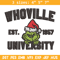 Grinch Whoville University Christmas Embroidery design, Grinch Christmas Embroidery, Grinch design, Digital download.jpg