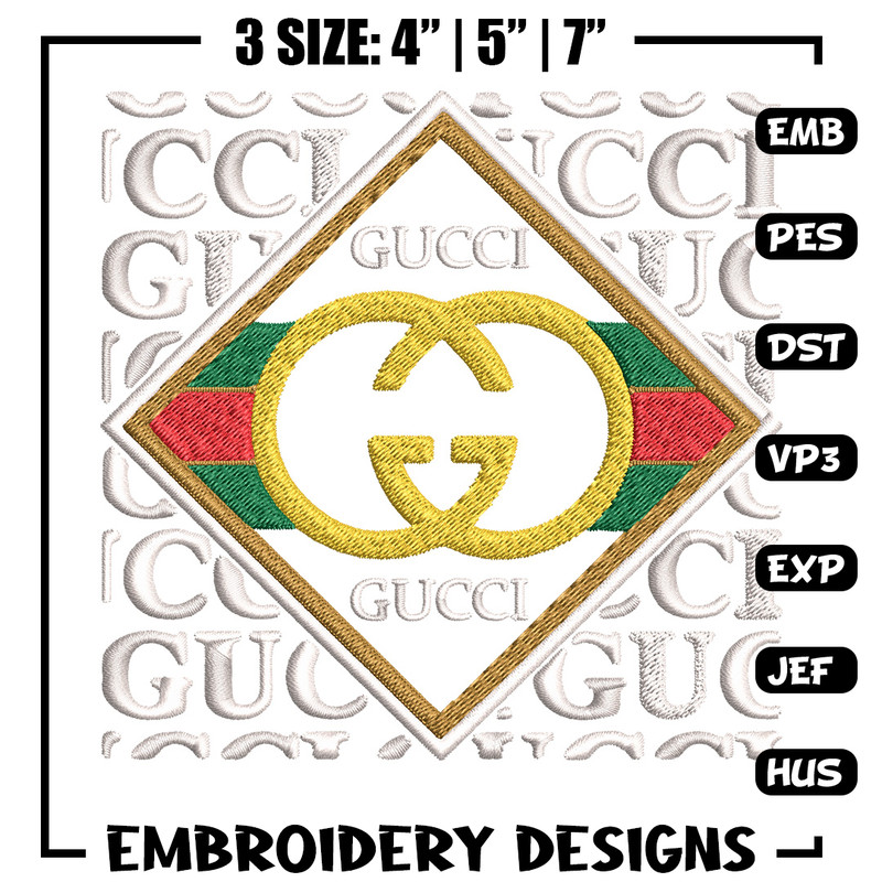 Gucci design Embroidery Design, Gucci Embroidery, Brand Embroidery, Logo shirt, Embroidery File, Digital download.jpg