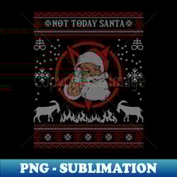 not today satan baphomet - modern sublimation png file - capture imagination with every detail