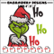 Ho Ho Ho The Grinch Embroidery design, Grinch Embroidery, logo design, Embroidery File, logo shirt, Instant download.jpg