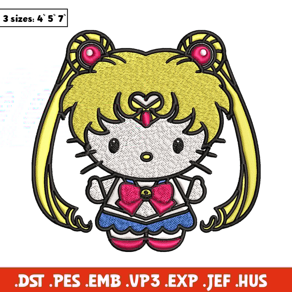 Hallokitty Sailor Moon Embroidery design, Hallokitty Embroidery, cartoon design, Embroidery File, Digital download..jpg