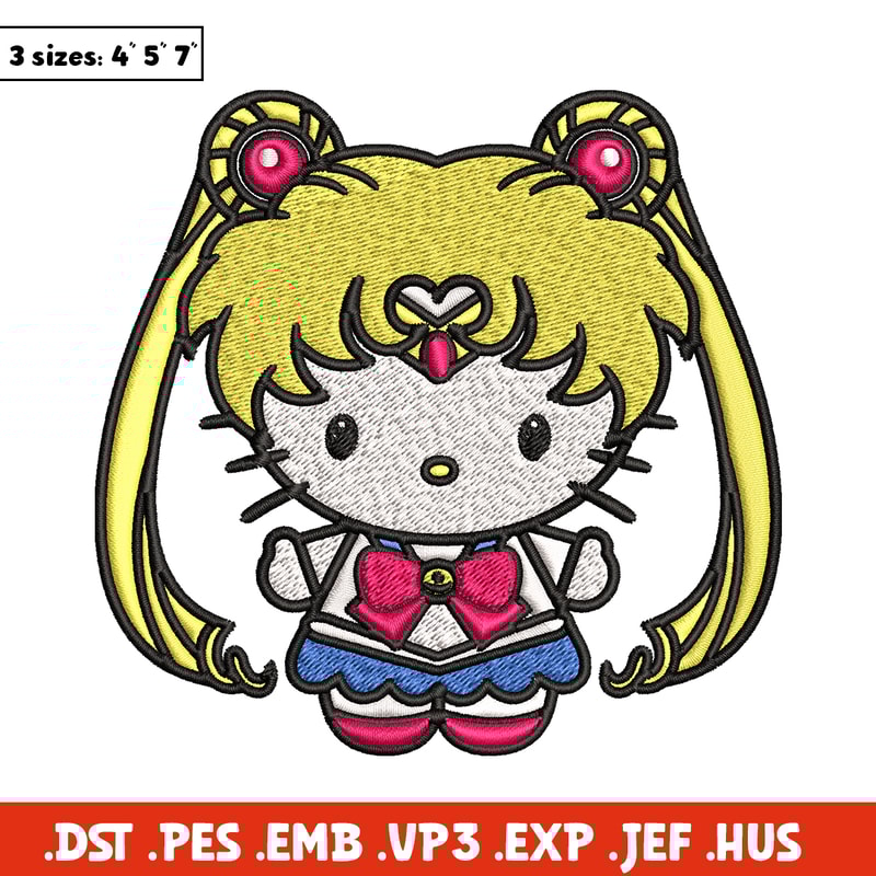 Hallokitty Sailor Moon Embroidery design, Hallokitty Embroidery, cartoon design, Embroidery File, Digital download..jpg
