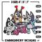 Happy birthday bluey Embroidery, Bluey Embroidery, Embroidery File, cartoon shirt, cartoon design, Digital download..jpg