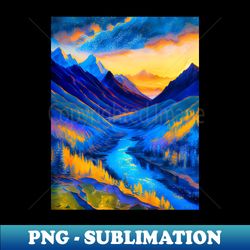 Imagine painting digital landscape - PNG Transparent Sublimation File - Fashionable and Fearless