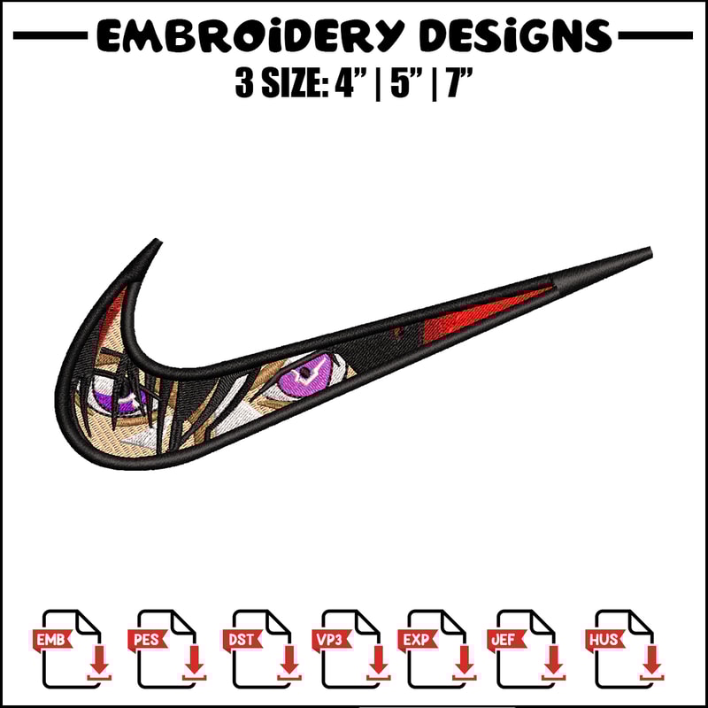 Lelouch vi Britannia Nike embroidery design, anime embroidery, nike design, anime design, anime shirt, Digital download.jpg