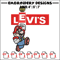 Levi's Mario Embroidery design, Levi's Mario Embroidery, cartoon design, Embroidery File, Levi's logo, Instant download.jpg