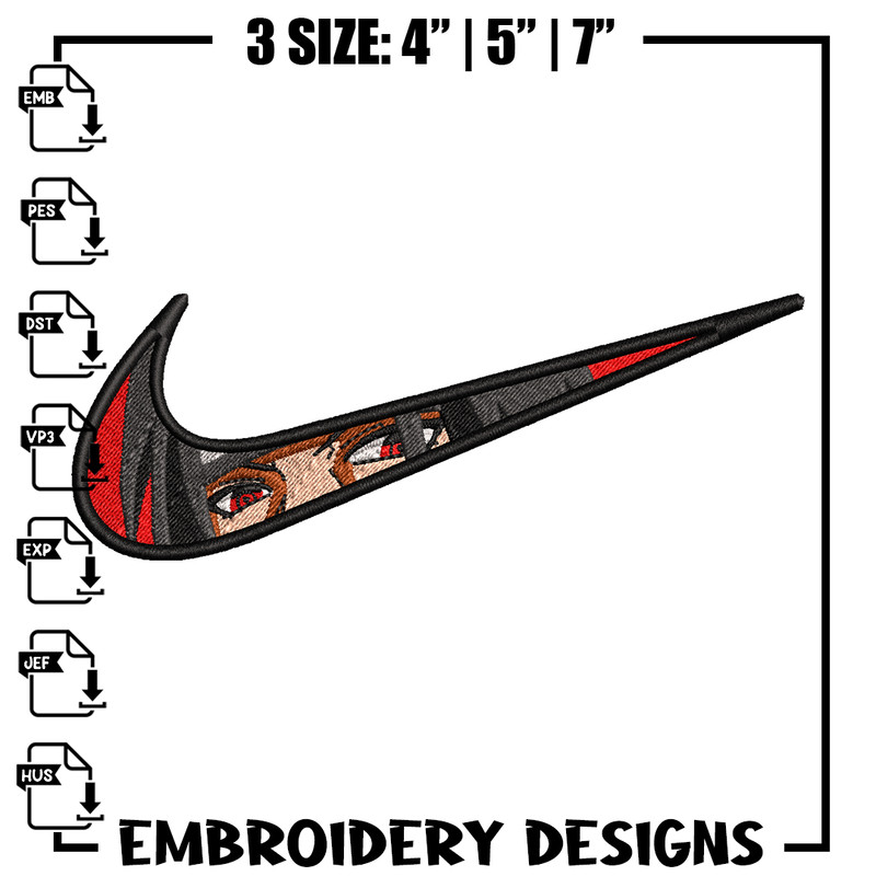 Itachi eyes nike embroidery design, Naruto embroidery, nike design, anime design, anime shirt, Digital download.jpg