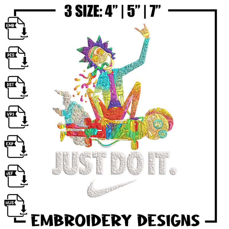 Just do it cartoon Nike Embroidery design, Cartoon Embroidery, Nike design, Embroidery file, Instant download..jpg