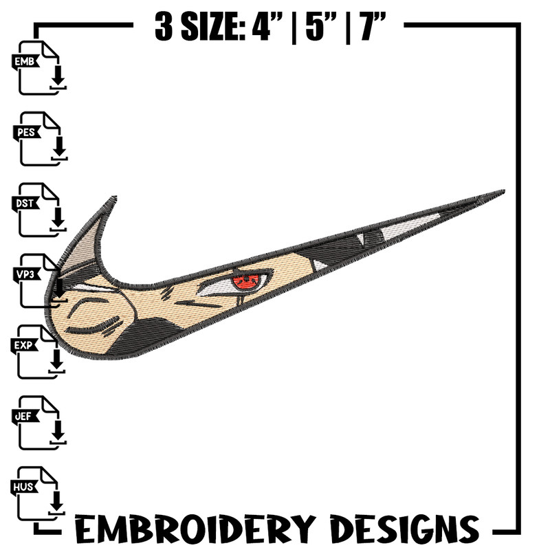 Kakashi Hatake eyes Nike embroidery design, Naruto embroidery, nike design, anime design, anime shirt, Digital download.jpg