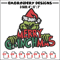 Merry christmas Grinch Embroidery design, Grinch christmas Embroidery, Grinch design, Embroidery File, Instant download..jpg