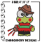 Keroppi Freddy Krueger Embroidery design, Horror Embroidery, horror design, Embroidery File, Digital download..jpg