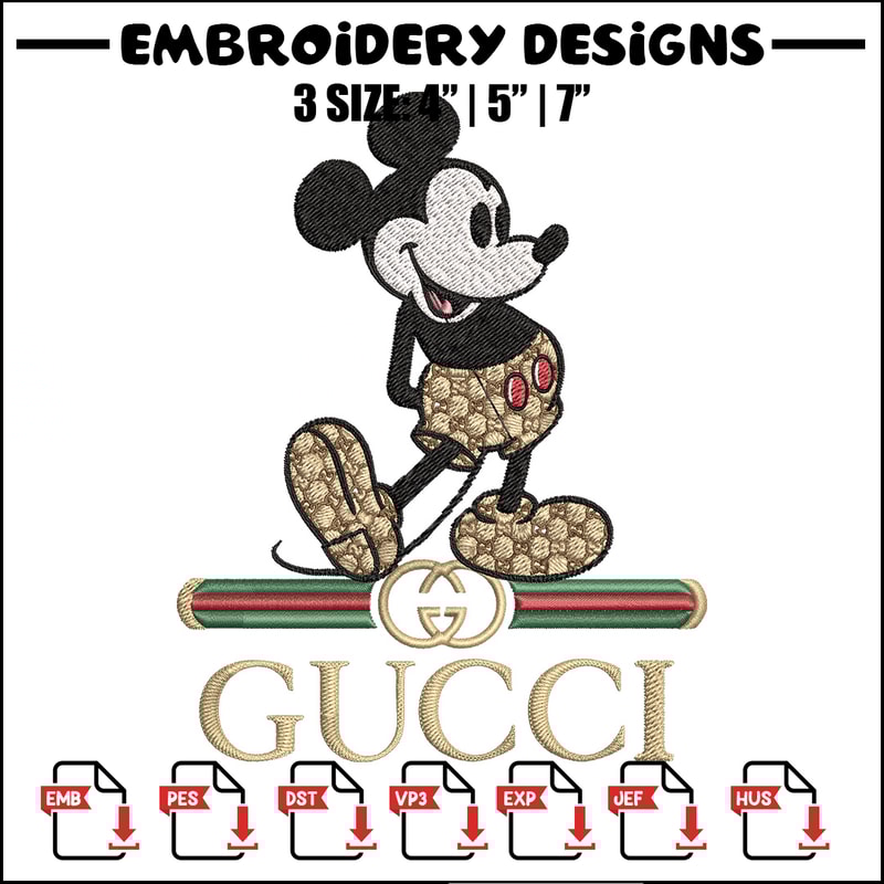 Mickey gucci Embroidery Design, Gucci Embroidery, Embroidery File,Logo shirt, Sport Embroidery,Digital download.jpg