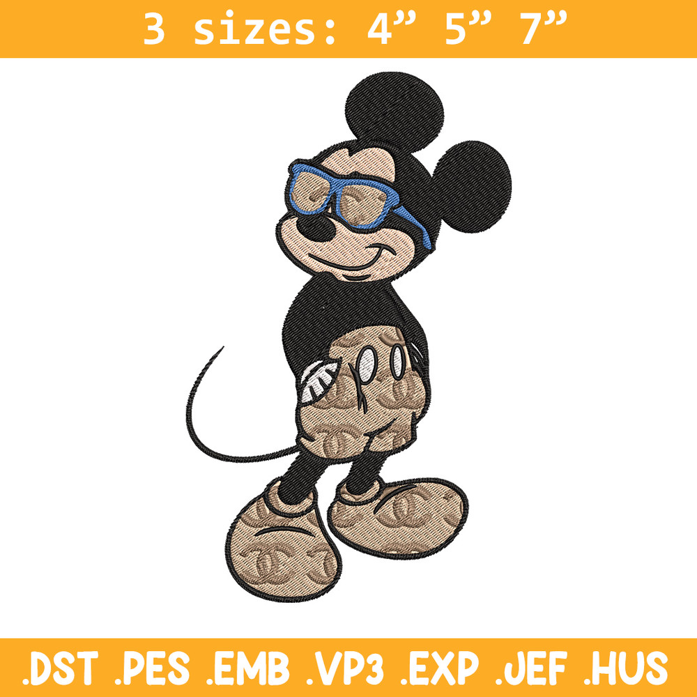 Mickey cool Embroidery Design, Gucci Embroidery, Brand Embroidery, Embroidery File, Logo shirt, Digital download.jpg