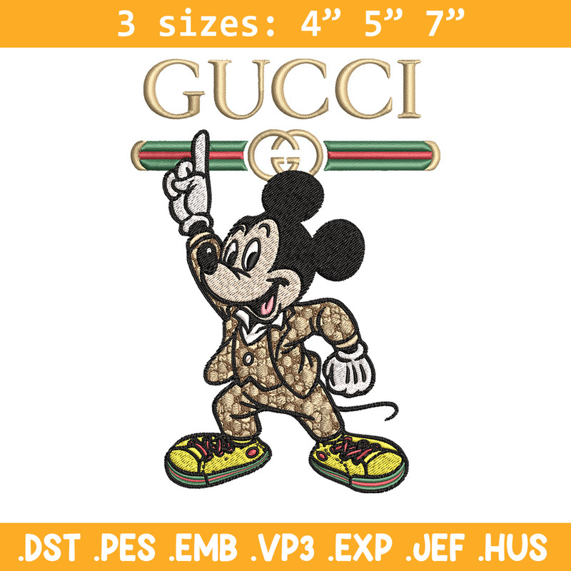 Mickey gucci Embroidery Design, Gucci Embroidery, Embroidery File,Logo shirt, Sport Embroidery, Digital download.jpg