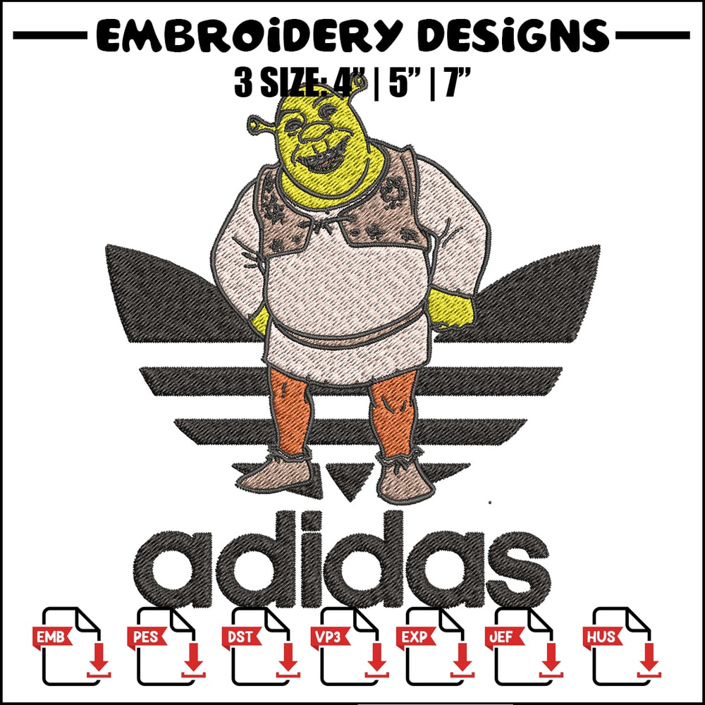 Monster adidas Embroidery Design, Adidas Embroidery, Embroidery File, Brand Embroidery, Logo shirt, Digital download.jpg
