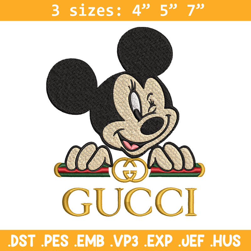 Mickey mouse gucci Embroidery Design, Gucci Embroidery, Embroidery File, Brand Embroidery, Logo shirt, Digital download.jpg