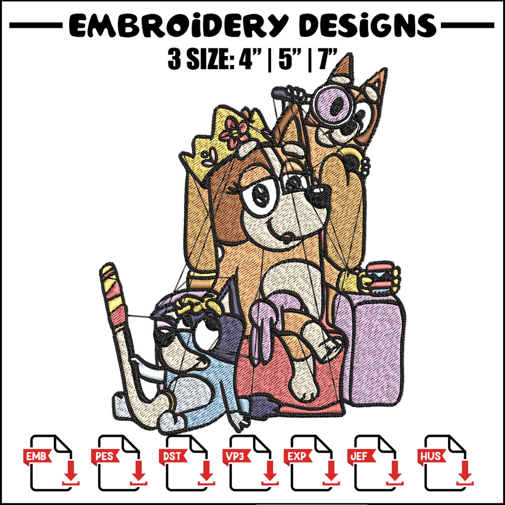 Mum Bluey bingo Embroidery, bluey Embroidery, Embroidery File, cartoon shirt, cartoon design, Digital download..jpg