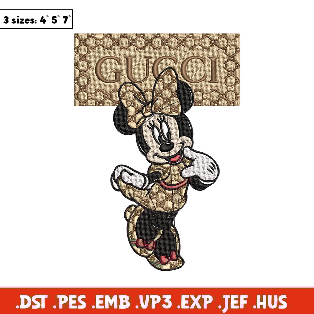Minnie gucci Embroidery Design, Disney Embroidery, Embroidery File, Brand Embroidery, Logo shirt, Digital download.jpg