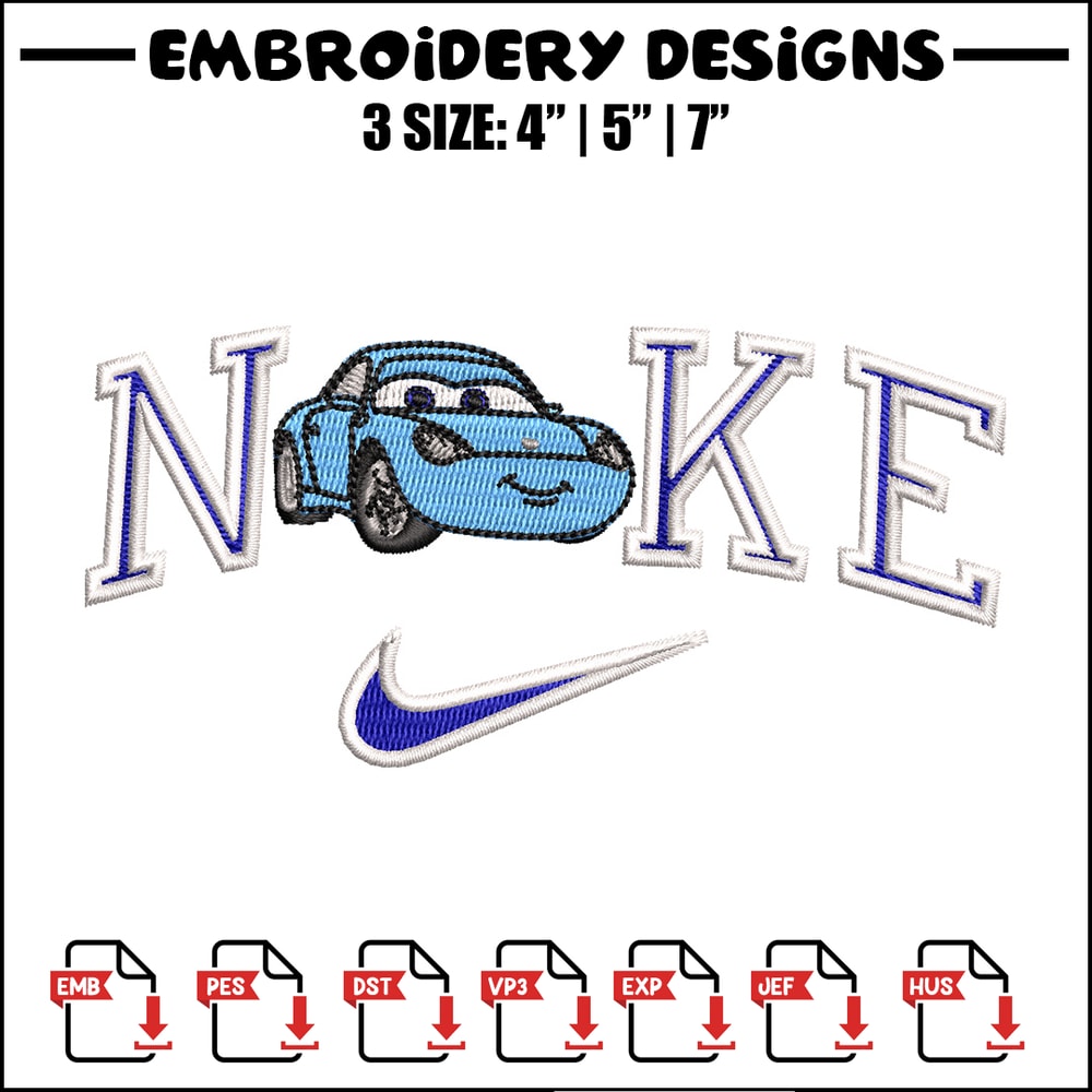 Nike blue mcqueen embroidery design, Mcqueen embroidery, Nike design, Embroidery shirt, Embroidery file,Digital download.jpg
