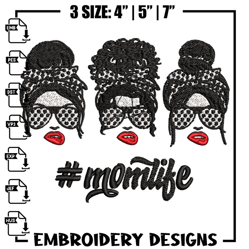 Mom Life Leopard Embroidery design, Mom Life Embroidery, logo design, Embroidery File, logo shirt, Instant download..jpg