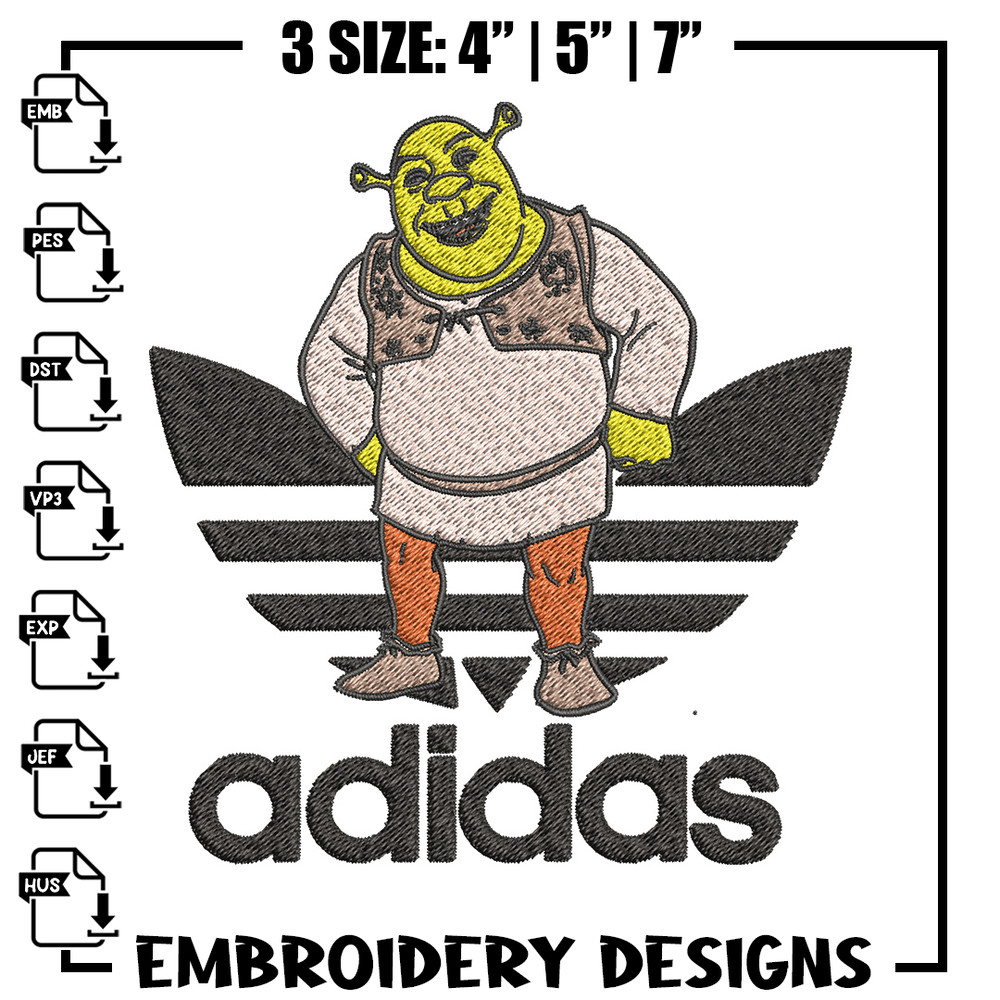 Monster adidas Embroidery Design, Adidas Embroidery, Embroidery File, Brand Embroidery, Logo shirt, Digital download.jpg