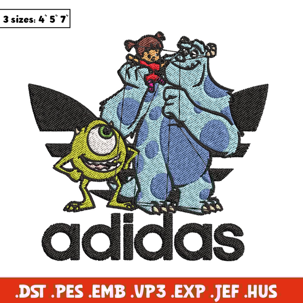 Monster disney Embroidery Design, Adidas Embroidery, Brand Embroidery, Embroidery File,Logo shirt,Digital download.jpg