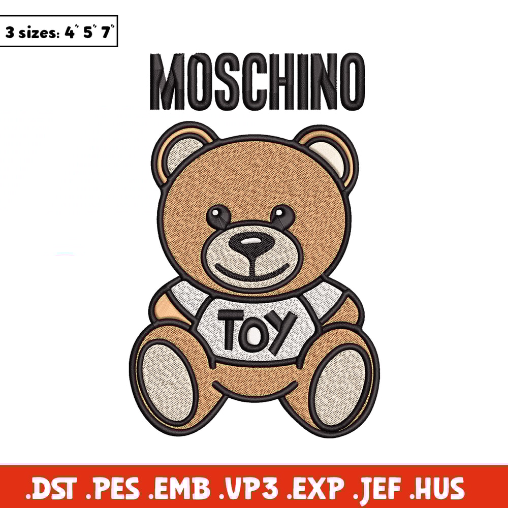 Moschino Kids Teddy logo Embroidery design, Moschino Embroidery, logo design, Embroidery File, Instant download..jpg