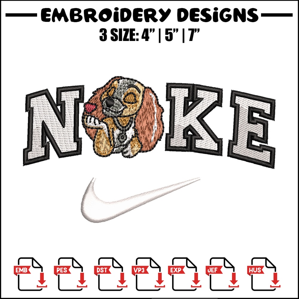 Nike dog embroidery design, Dog embroidery, Nike design, Embroidery shirt, Embroidery file, Digital download.jpg