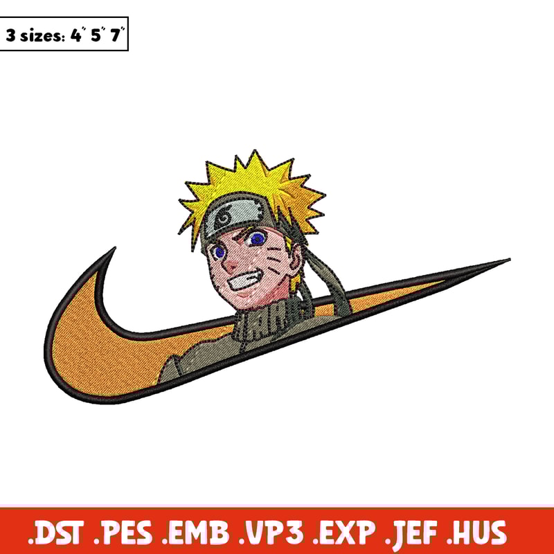 Naruto smile Nike Nike embroidery design, Naruto embroidery, Nike design, anime design, anime shirt, Digital download.jpg