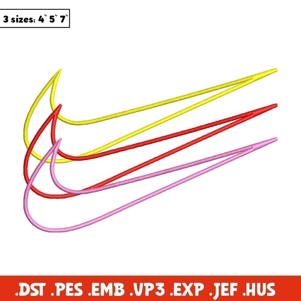Nike 3 sign embroidery design, Logo embroidery, Nike design, Embroidery shirt, Embroidery file,Digital download.jpg