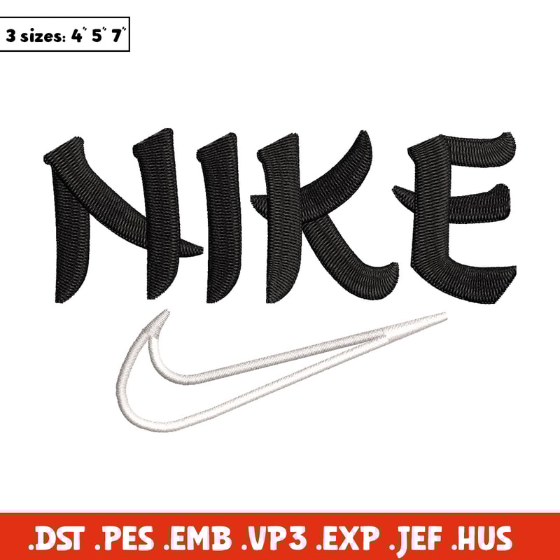 Nike black embroidery design, Nike embroidery, Nike design, Embroidery shirt, Embroidery file,Digital download.jpg