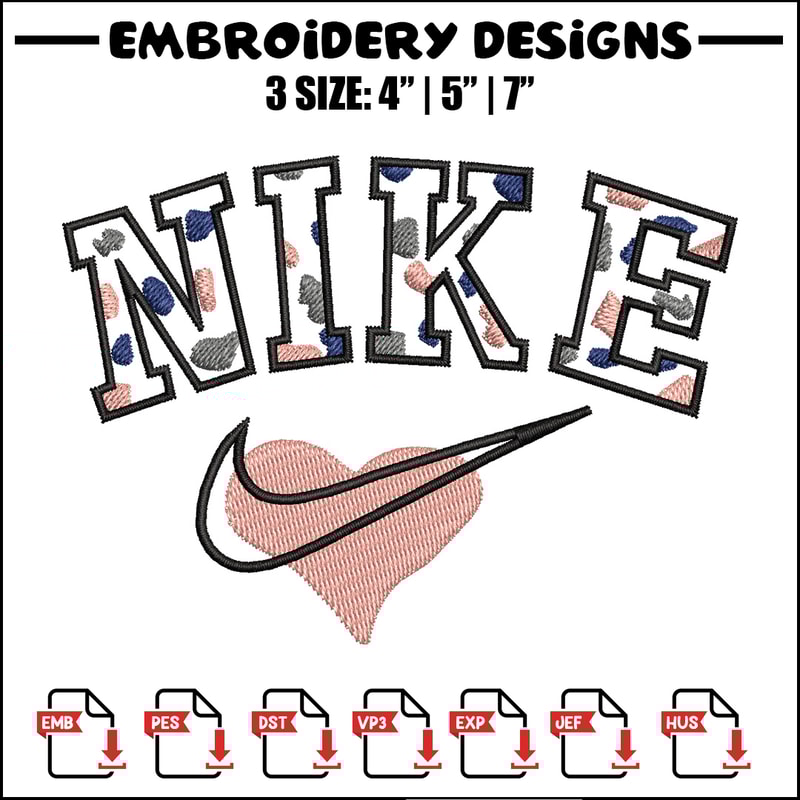 Nike heart embroidery design, Nike embroidery, Nike design, Embroidery shirt, Embroidery file,Digital download.jpg