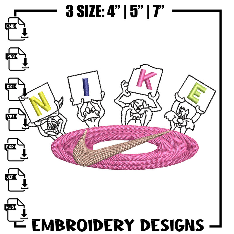 Nike cartoon embroidery design, Cartoon embroidery, Nike design, Embroidery shirt, Embroidery file, Digital download.jpg
