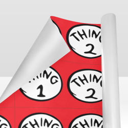 thing 1 and thing 2 gift wrapping paper 58"x 23" (1 roll)
