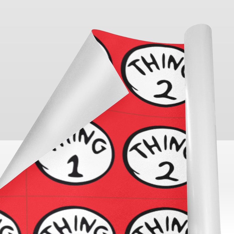 Thing 1 and Thing 2 Gift Wrapping Paper.png