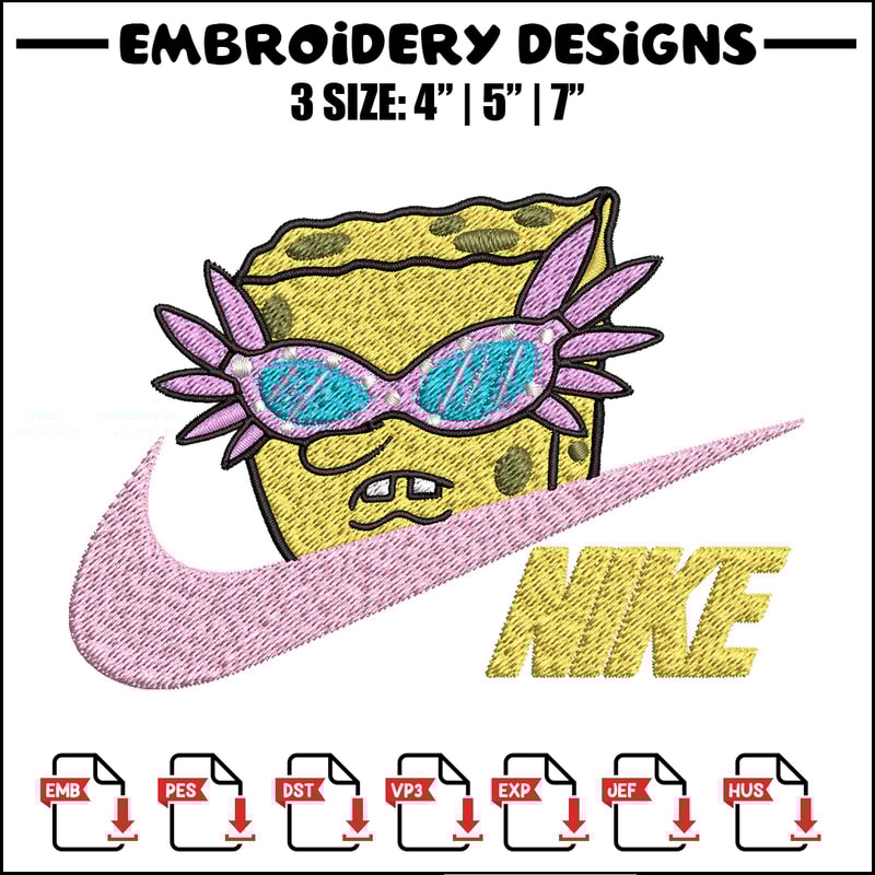 Nike spongebob Embroidery Design, Nike Embroidery, Brand Embroidery, Embroidery File, Logo shirt, Digital download.jpg
