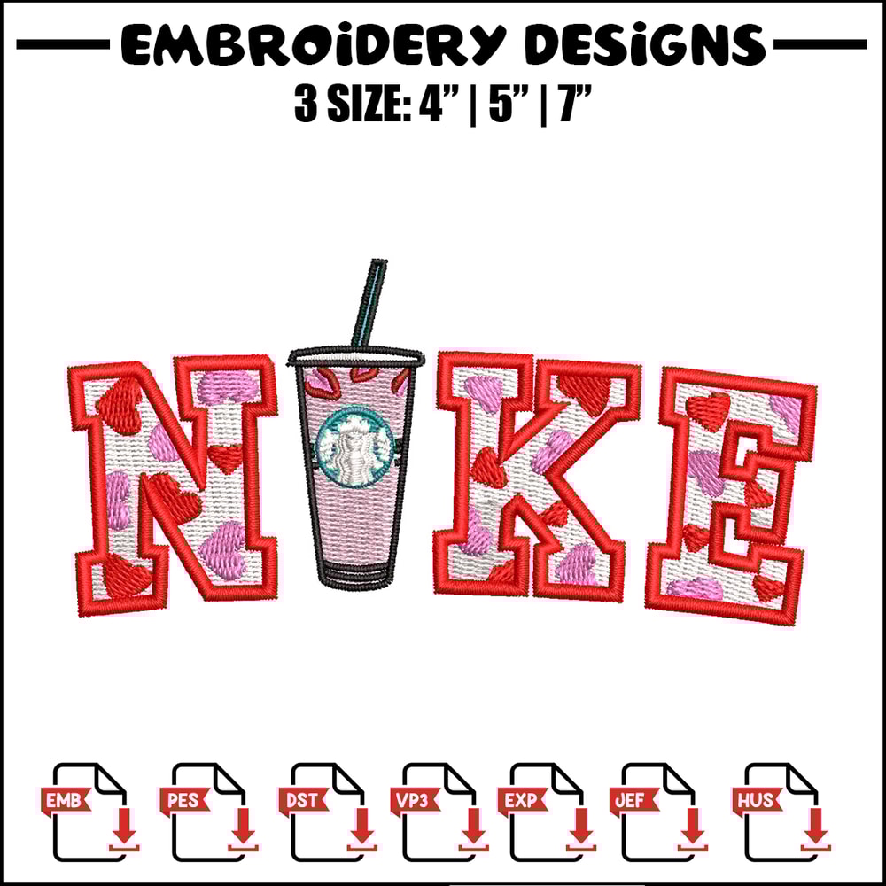 Nike starbuck embroidery design, Starbuck embroidery, Nike design, Embroidery shirt, Embroidery file,Digital download.jpg